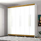 Guarda Roupa Elegance 6 Portas Com 8 Pés Vila Rica