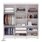 Guarda Roupa Elegance 6 Portas Com 8 Pés Vila Rica