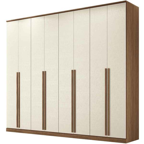 Guarda-roupa Ellen 8 Portas E 6 Gavetas Jatobá/areia