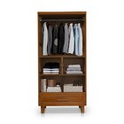 Guarda Roupa Em 100% Madeira 2 Portas 1 Gaveta Suiça Imbuia