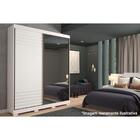 Guarda Roupa Em Mdf 2 Portas De Correr Espelho 3 Gavetas Inte