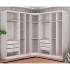 Guarda-roupa Em Mdf Com 9 Portas E 6 Gavetas Branco