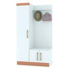 Guarda Roupa Eras 100cm 3 Portas 2 Ganchos Branco Camarim Tan