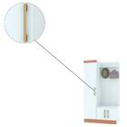 Guarda Roupa Eras 100cm 3 Portas 2 Ganchos Branco Camarim Tan