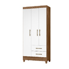 Guarda Roupa Eros 3 Portas Naturale Branco Tana Decor
