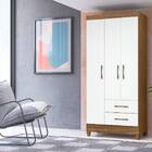 Guarda Roupa Eros 3 Portas Naturale Branco Tana Decor