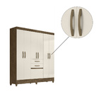 Guarda Roupa Escorpião Sem Espelho Castanho Wood Off White Bn