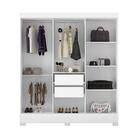 Guarda Roupa Espaçoso 6 Portas E 2 Gavetas 1.80m Branco Tulum
