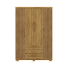 Guarda Roupa Espanha 4 Portas E 3 Gavetas Nature/brisa - Vila
