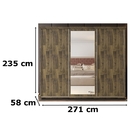 Guarda-roupa Espanha Amadeirado – Rv Móveis