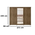 Guarda-roupa Espanha Freijó – Rv Móveis