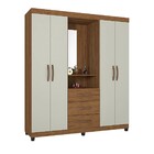 Guarda Roupa Espanha L01 4 Portas E 3 Gavetas Com Espelho - A