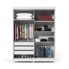 Guarda Roupa Espelho 4 Portas Orion Branco - Gelius