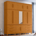 Guarda Roupa Espelho Casal 12 Portas 6 Gavetas Titan Albatroz