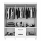 Guarda Roupa Estrela 6 Portas 2 Gavetas Sallêto Cinamono Off