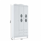 Guarda Roupa Estrela Lolly 3 Portas