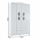 Guarda Roupa Estrela Lolly 4 Portas