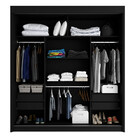 Guarda Roupa Fama Havana 3 Portas Com Espelho