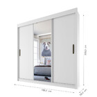 Guarda Roupa Fama Havana 3 Portas Com Espelho