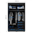 Guarda Roupa Fama Lisboa Com Espelho 2 Portas 2 Gavetas