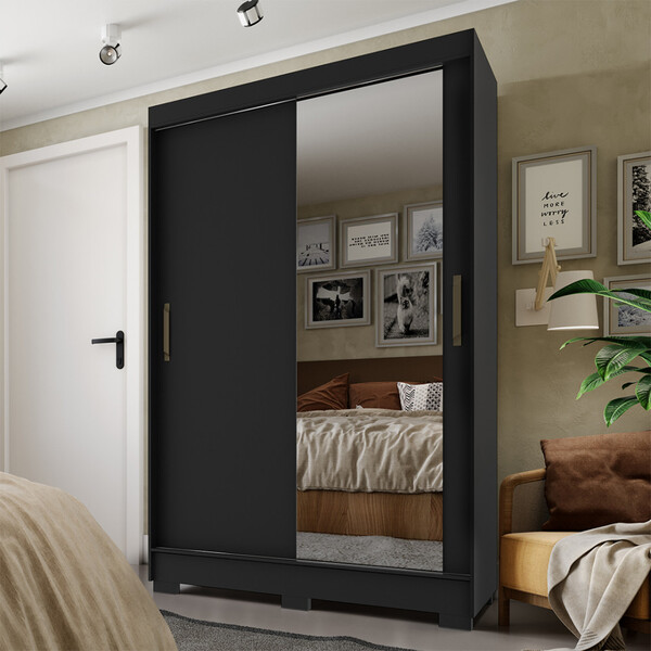 Guarda Roupa Fama Lisboa Com Espelho 2 Portas 2 Gavetas