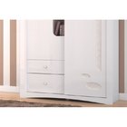 Guarda-roupa Favo De Mel Infantil - Henn - Branco / Lino Mel