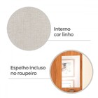 Guarda-roupa Fiore 4 Portas 3 Gavetas Mel - Pnr Móveis