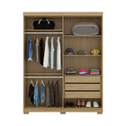 Guarda-roupa Fiorella Solteiro Hanover 4 Portas E 3 Gavetas I