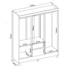 Guarda Roupa Flash Ll Casal 6 Portas Demobile