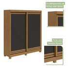 Guarda Roupa Flex 2 Portas De Correr 2 Gavetas 215x179,6cm La