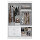 Guarda Roupa Flex 3 Portas 2 Gavetas Estilo Ii D02 Branco/ros