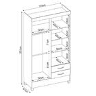 Guarda Roupa Flex 4 Portas 2 Gavetas Astro D02 Branco/rosa/br