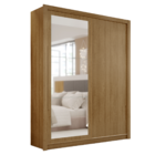 Guarda Roupa Flex Com Espelho Hungria Nature Fendi