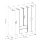 Guarda Roupa Forggia Ébano