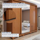 Guarda Roupa Forma 3 Portas 4 Gavetas 100% Mdf 1 Porta Glass