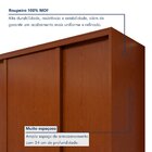 Guarda Roupa Forma 3 Portas 4 Gavetas 100% Mdf Com Pés