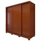 Guarda Roupa Forma 3 Portas 4 Gavetas 100% Mdf Com Pés