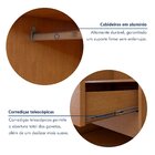 Guarda Roupa Forma 3 Portas 4 Gavetas 100% Mdf Com Pés