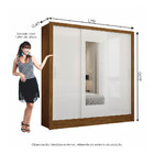 Guarda Roupa Fortaleza Com Espelho 3 Portas Carioca Móveis