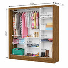 Guarda-roupa Fortaleza Sem Gavetas Sem Espelho Carioca Móveis