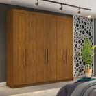 Guarda Roupa França 6 Portas 4 Gavetas  Conquista Móveis