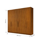 Guarda Roupa França 6 Portas 4 Gavetas  Conquista Móveis