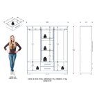 Guarda-roupa França Mdp 6 Portas 2 Gavetas Cinamomo / Areia