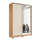 Guarda Roupa Frizatto Com Espelho 2 Portas Freijó/off White/t