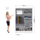 Guarda-roupa Gana 2 Portas Com Espelho E Pés