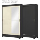 Guarda-roupa Gana 2 Portas Com Espelho E Pés