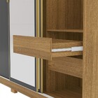 Guarda-roupa Garibaldi 3 Portas 4 Gavetas 100% Mdf Nature/ala