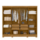 Guarda Roupa Gêmeos Sem Espelho 8 Portas Freijó Cinza Tana De