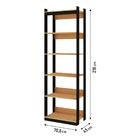 Guarda Roupa Genialflex Closet Modulado Aberto 5 Prateleiras