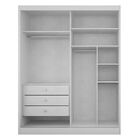 Guarda Roupa Genova 2 Portas Deslizante - Branco Brilho